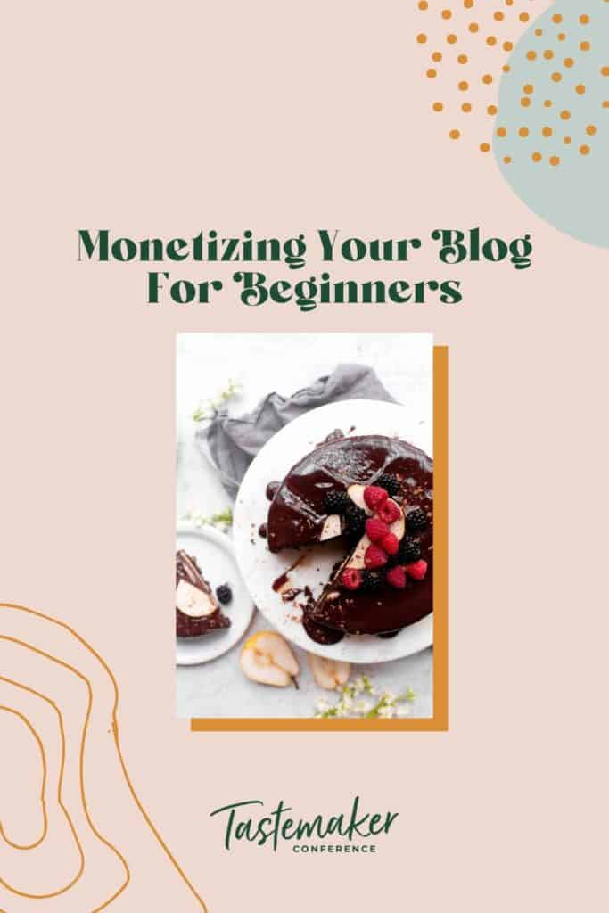 graphic with blog post title and image of chocolate cake with a missing slice