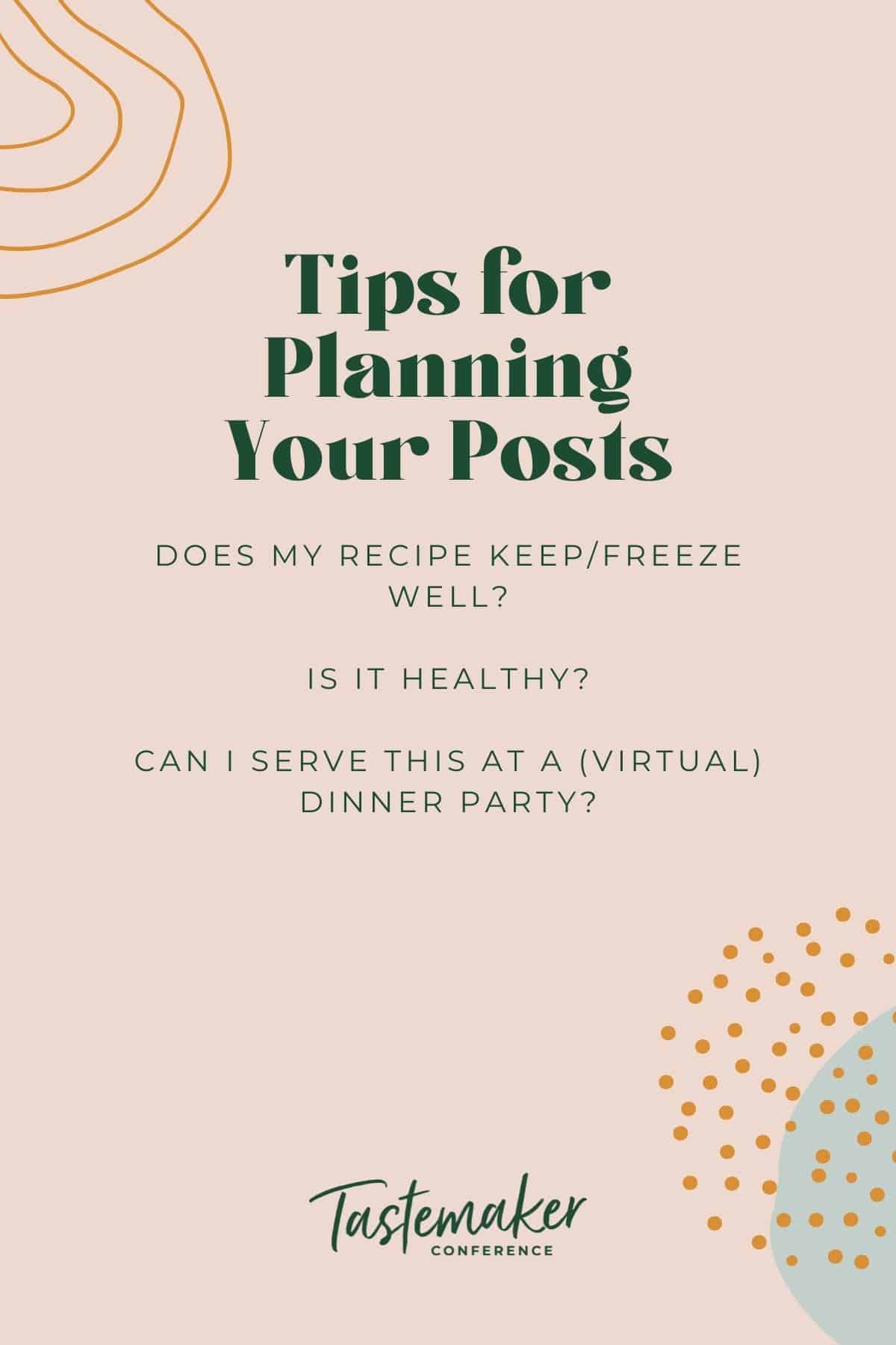 graphic reading tips for planning posts and some info